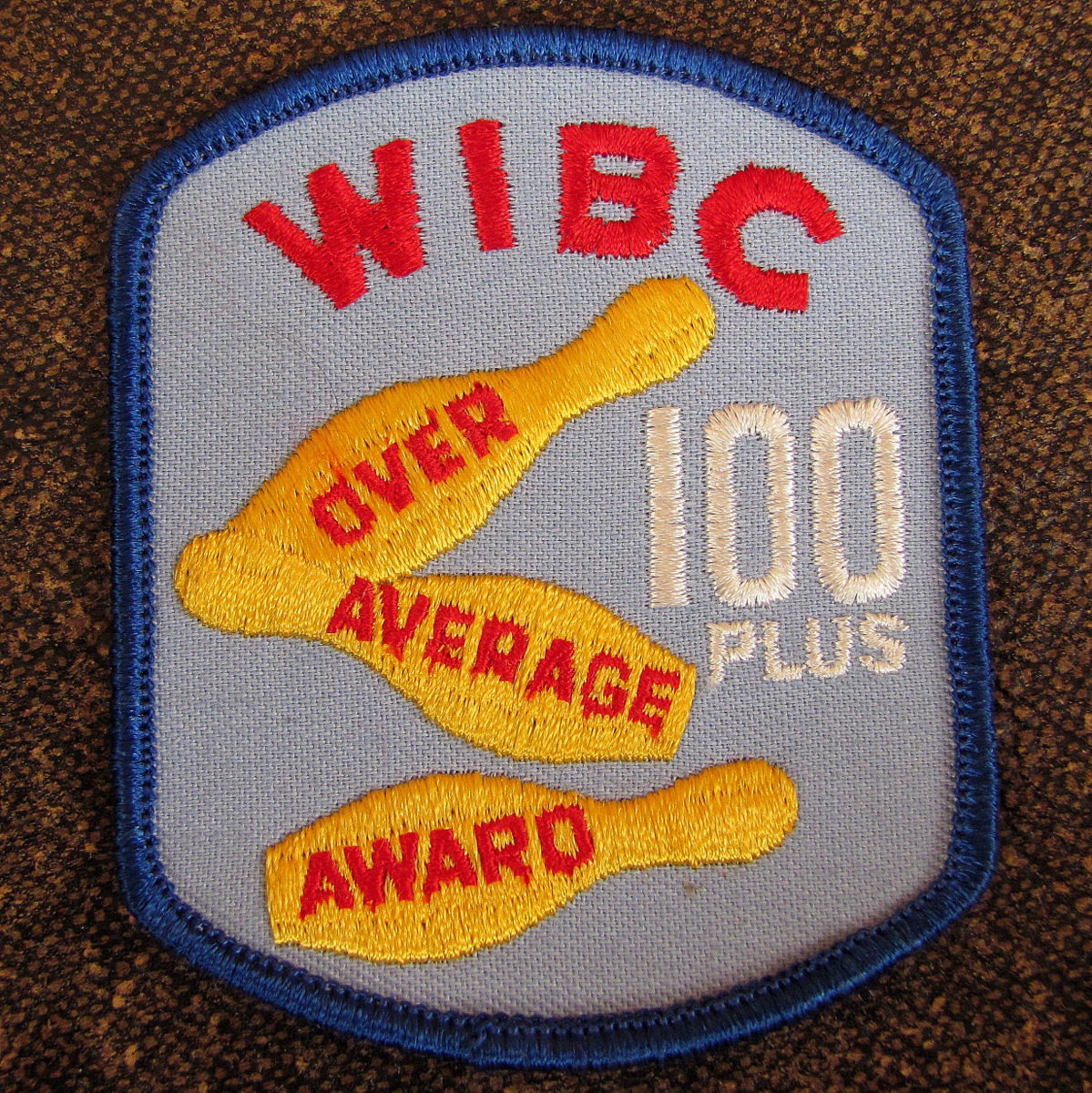 【ワッペン】新品 デッドストック WIBC Over Average Award 100 plus ボーリング チャンピオン ビンテージ 古着 1970s拍卖