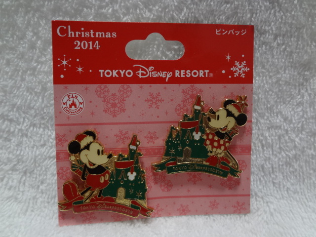 TDRピンバッジ2個セット  クリスマス2014拍卖