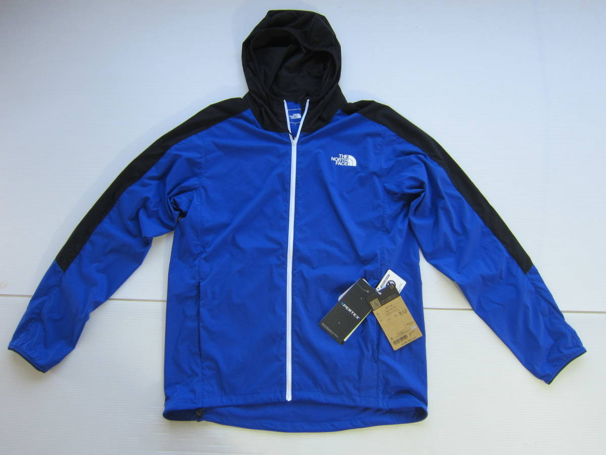 新品◆ノースフェイスTHE NORTH FACE 軽量 トレッキング パーカー 静電気防止 L 青 黒 登山キャンプ アウトドア ジャケット ジョギング / M拍卖