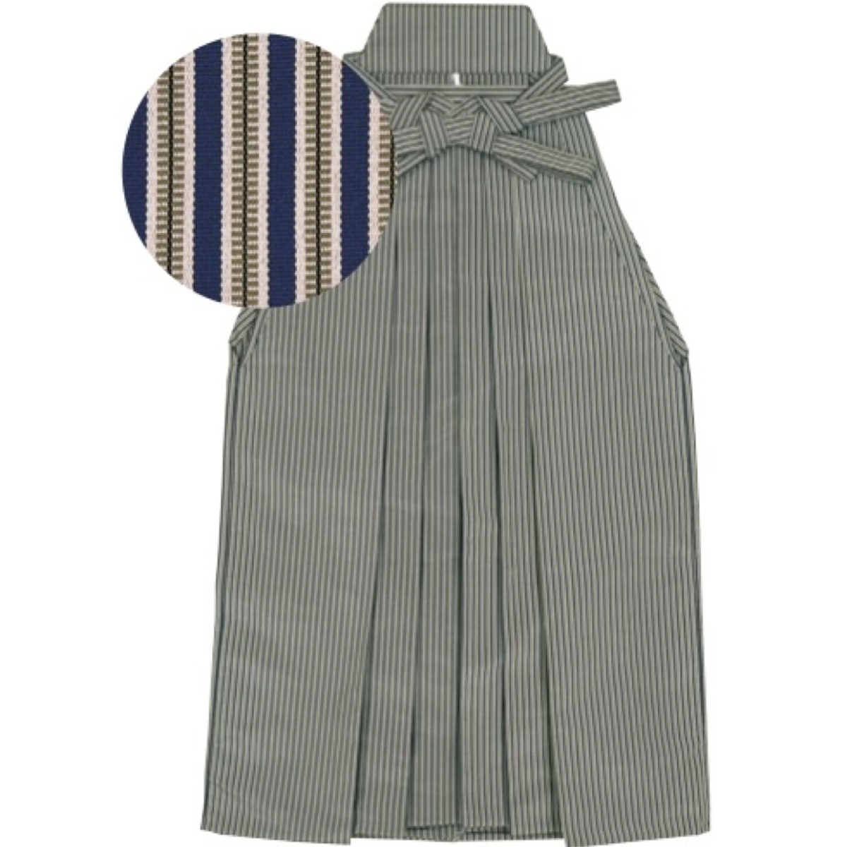 袴 はかま 「縞袴」馬乗り仕立 M寸 K185-65274-M拍卖