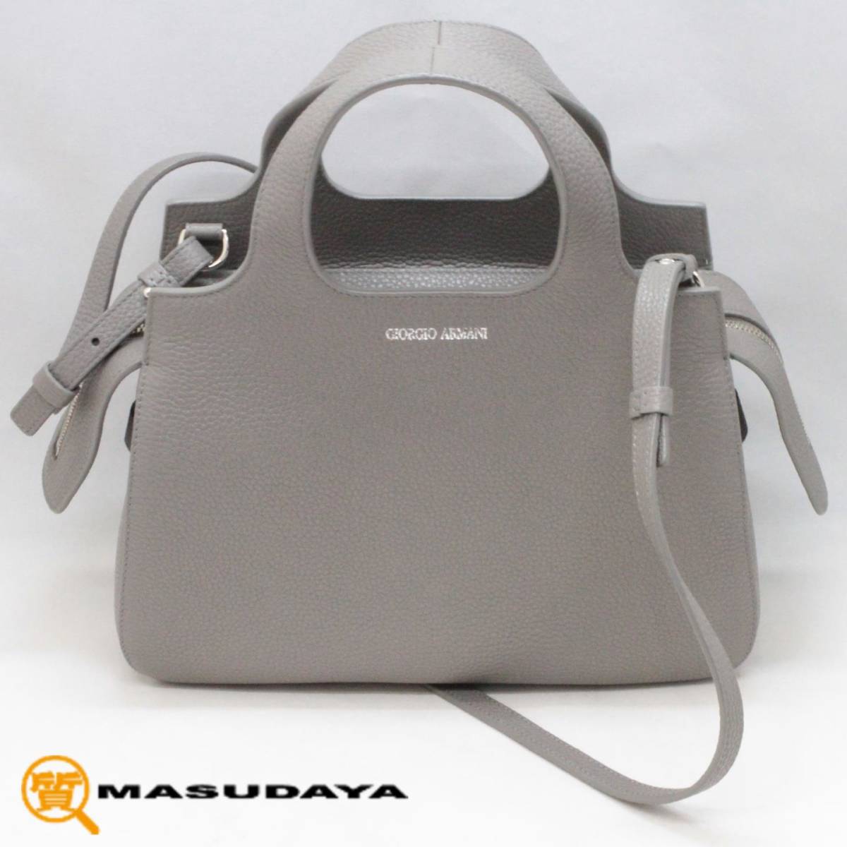 ◆◇【未使用保管品】Giorgio Armani ジョルジオアルマーニ トップハンドル 2way ショルダートート◇◆拍卖