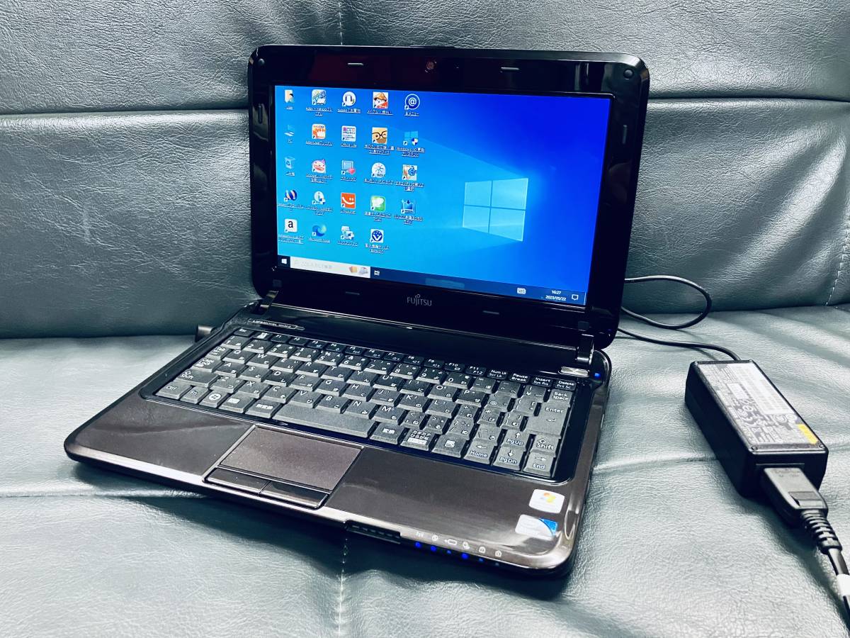 R7082B【旧PC】富士通 Fujitsu Lifebook MH30/G FMVM30GB 10.1型/Atom N475/メモリ2GB/HDD320GB/Win10/無線LAN/モカブラック/付属品あり拍卖