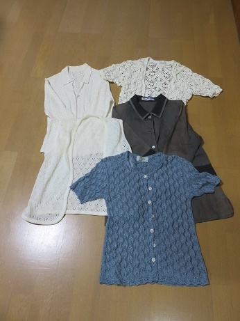 ☆カーディガン☆白色☆夏物☆半袖☆5点☆襟付き☆ノイディッタ☆コムサイズム拍卖