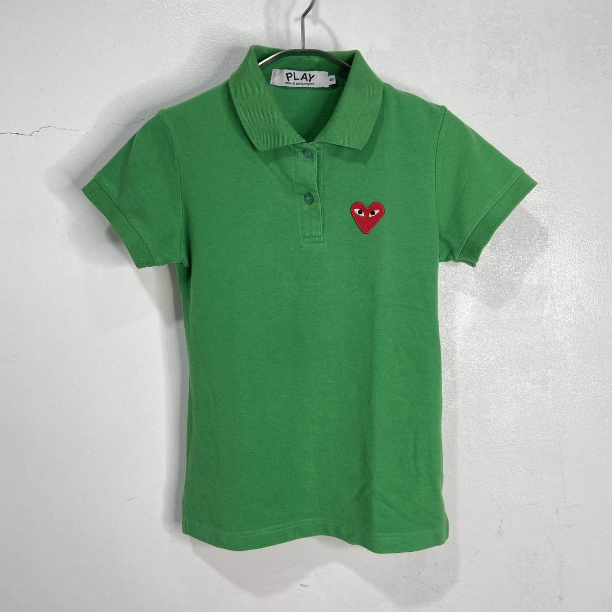 ☆送料無料☆PLAY COMME des GARCONS☆プレイコムデギャルソン☆ポロシャツ☆緑☆S☆E23拍卖