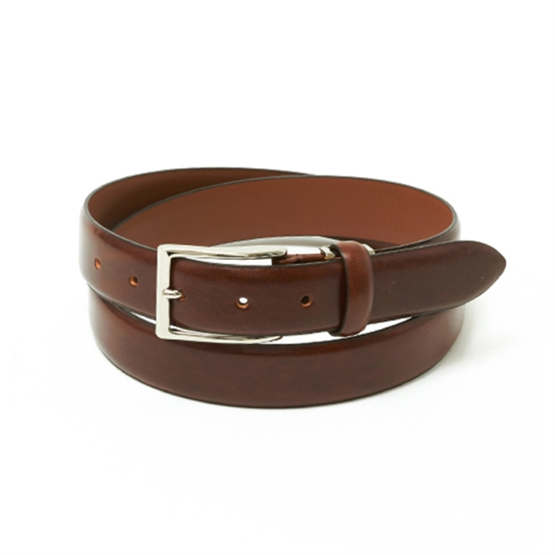 Mikadoミカド ベルト日本製メンズ チャ ステッチなしベルト カット調整可 シンプル牛革 守屋MK-510013tya拍卖