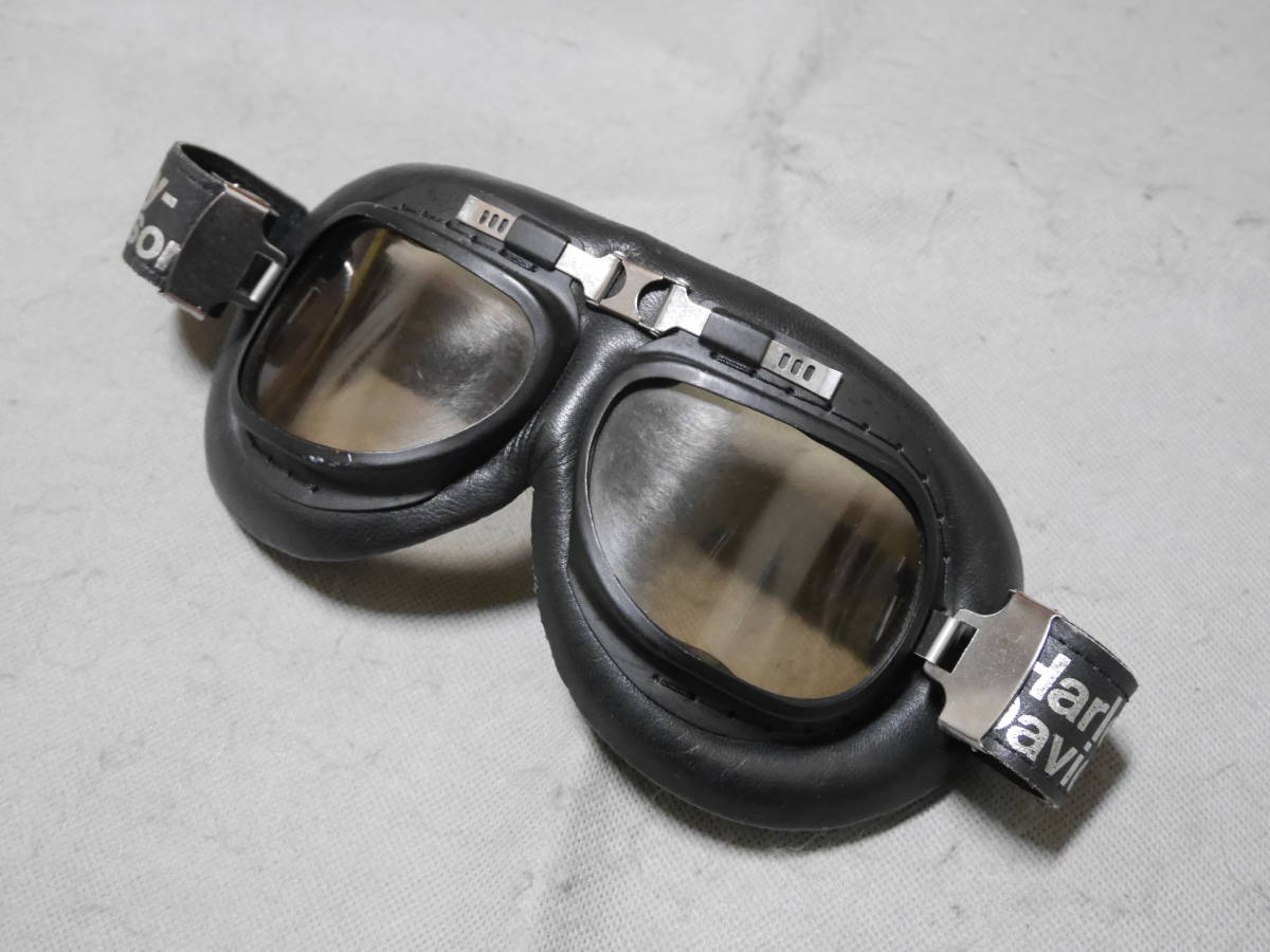 ② ハーレー 純正 ビンテージ ゴーグル スモーク レンズ オリジナル ダビッドソン メガネ 旧車 US HD ナックル トライアンフ インディアン拍卖