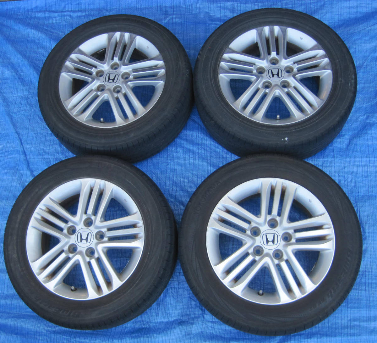 ホンダ 純正 16インチ ホイール 205/60R16 4本 16×6J PCD 114.3 +50 W166 ステップワゴン スパーダ拍卖