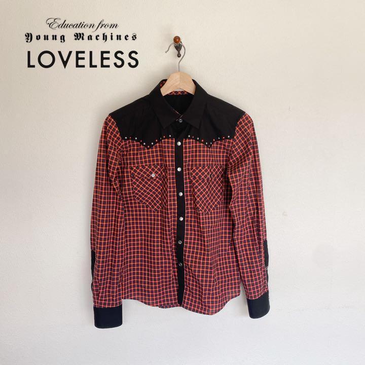 514 2万位 エデュケーションフロムヤングマシーン スタッズ チェック シャツ拍卖