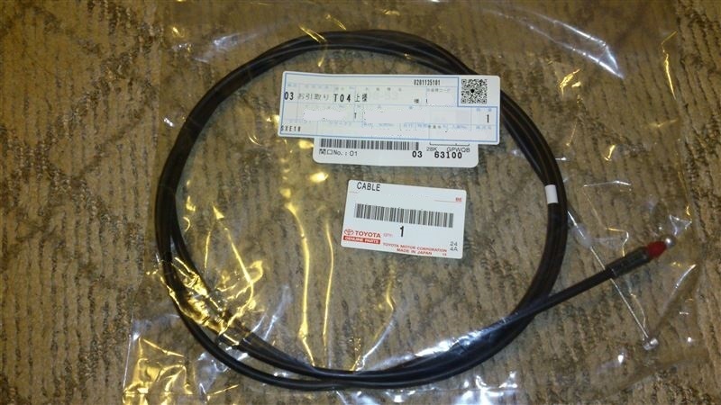 【未使用】トヨタ 純正 SXE10 GXE10 JCE アルテッツァ/ジータ ボンネット フード ロックワイヤー フードロックワイヤ ケーブル TOYOTA 新品拍卖