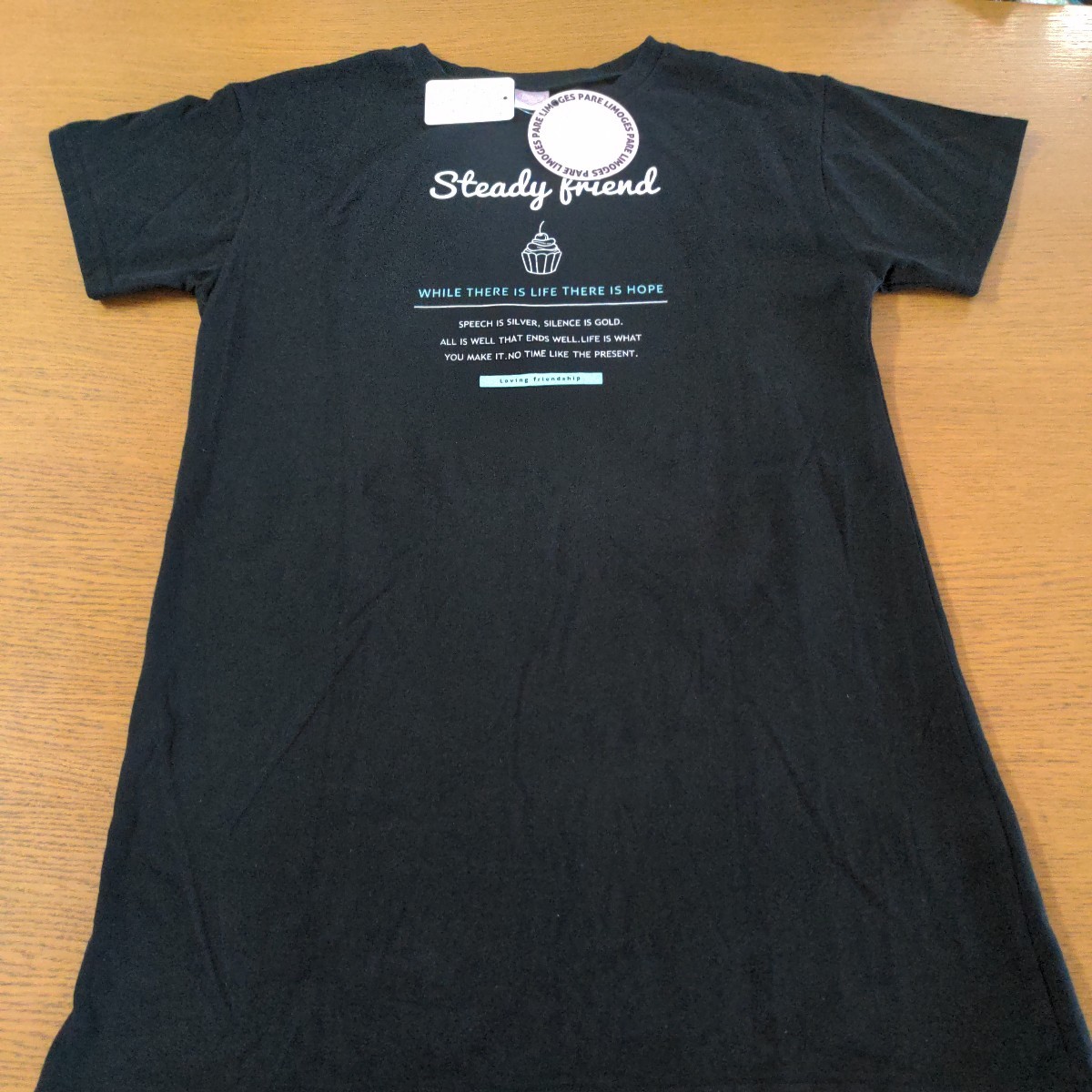 ☆新品☆PARE LIMOGES☆半袖ロングTシャツ☆150cm☆ブラック☆女の子用☆No.940拍卖