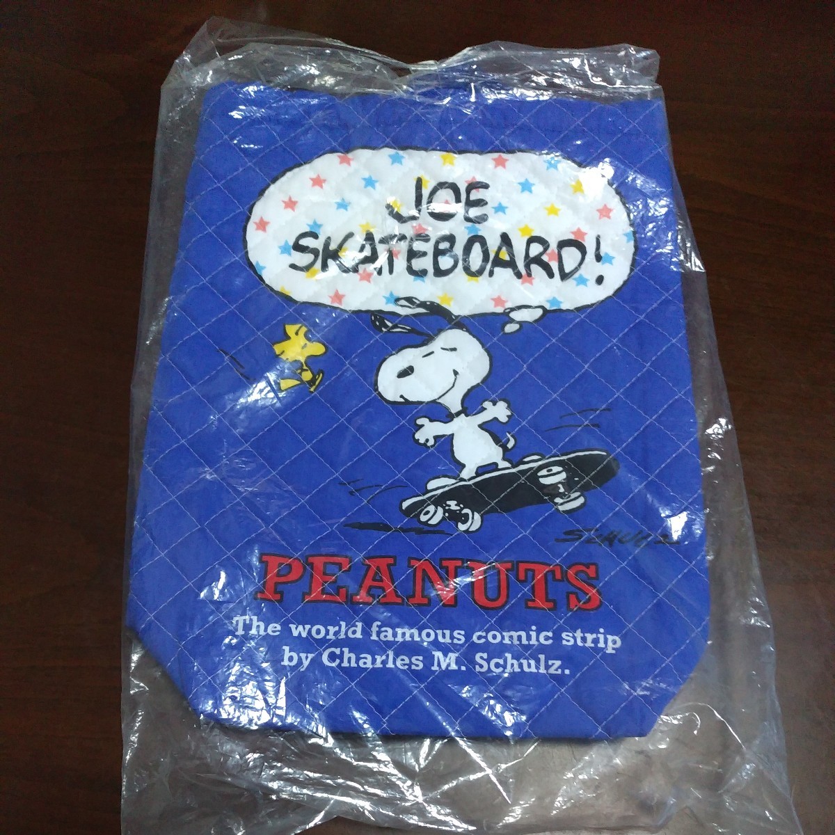 スヌーピー キルティングシューズバッグ (スケート) 上履き袋 上履き入れ拍卖