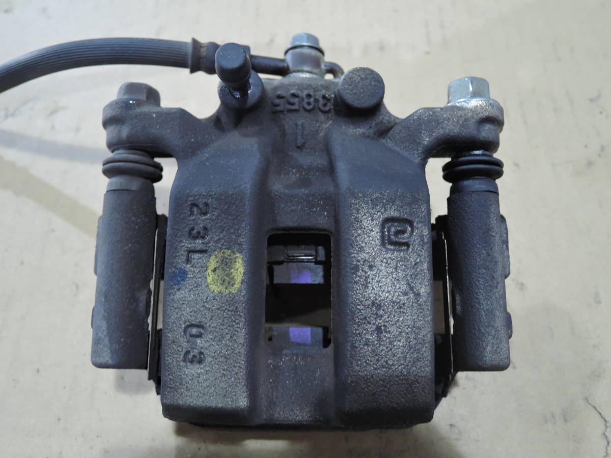 1980円即決/即納 ZE0 リーフ 純正 リア 左 ブレーキキャリパー ブレーキパッド ブレーキホース 左後 走行:約9万km N-5083拍卖