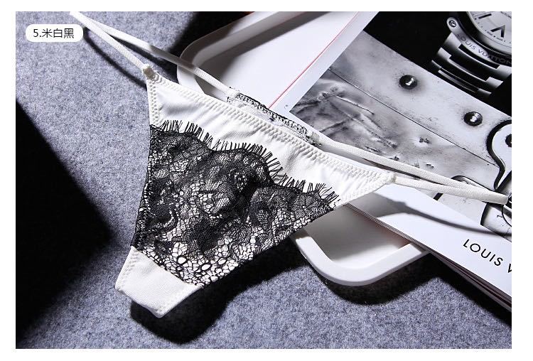 T2004-w 欧州発人気ブランド 刺繍ショーツ 高級 勝負下着 セクシー下着Sサイズ BALALOUM Tバック 新品 カラー:ホワイト拍卖