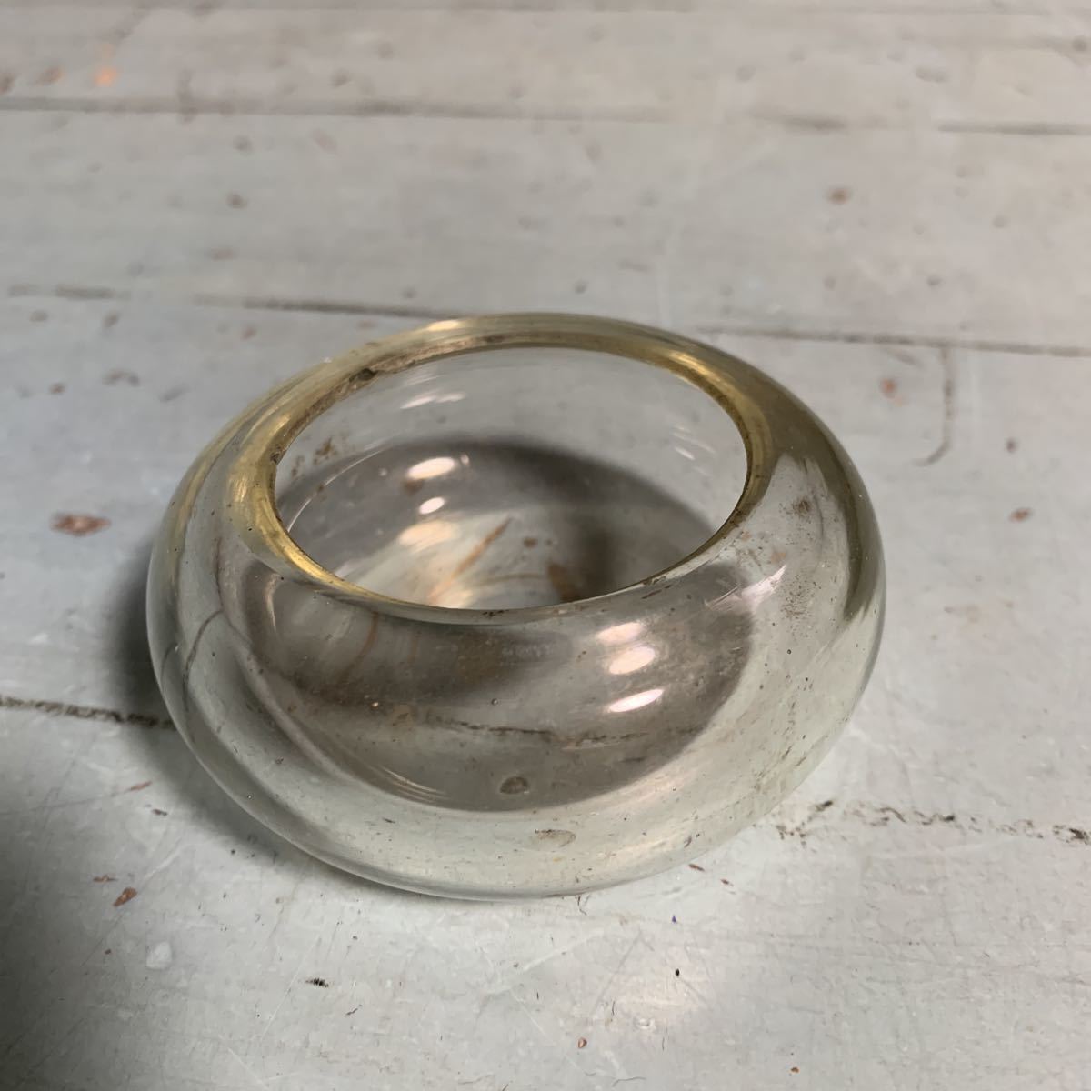 インクビン 古いビン ハエトリ ハヤトリ レトロ ガラス ハエとり 古民具 古いガラス 気泡 (7474)拍卖