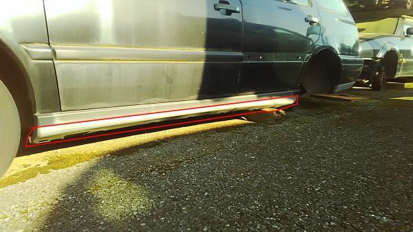 ■フォルクスワーゲン ゴルフ3 ヴァリアント サイドステップ 左 中古 1H0853853 1H0853899 部品取あり ロッカーパネル サイドスカート■拍卖