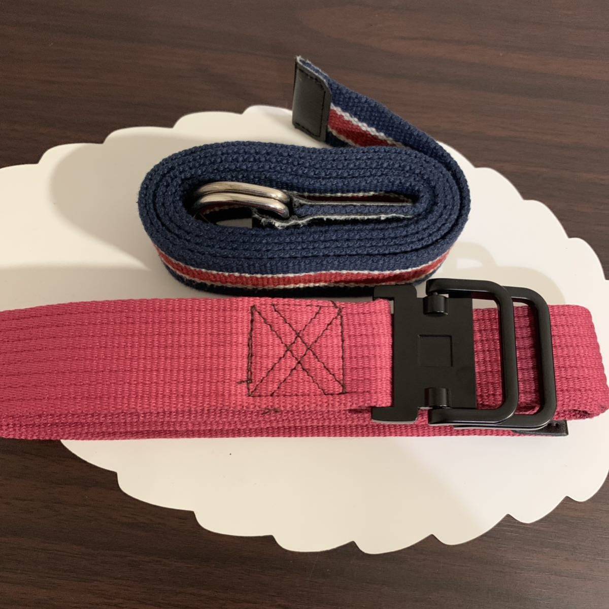 未使用 メンズ ベルト 2本セット / ミリタリーベルト ナイロンベルト拍卖