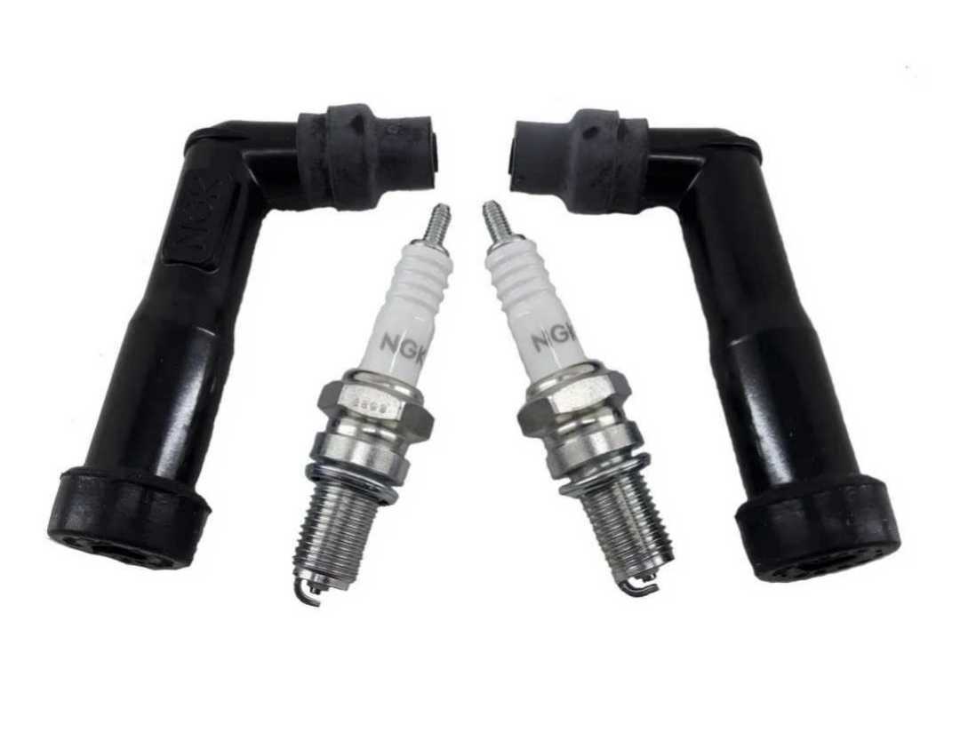 paypay 送料無料 HONDA CB400N ホークⅢ CB250N CB400D スーパーホークⅢ 新品 プラグ キヤップ スパーク プラグ セット 純正 新品拍卖