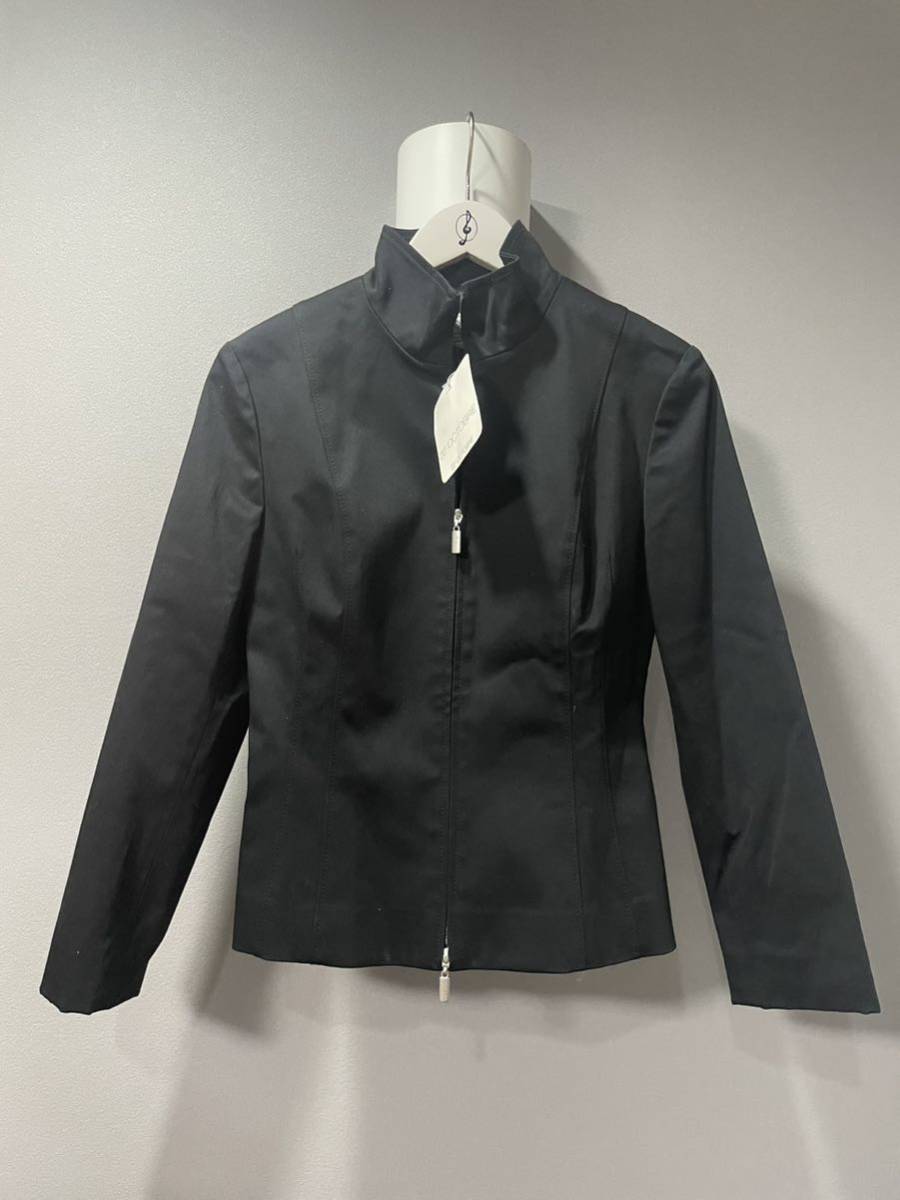 未使用極美品22OCTOBRE長袖ジャケットトップス黒ブラックレディース拍卖