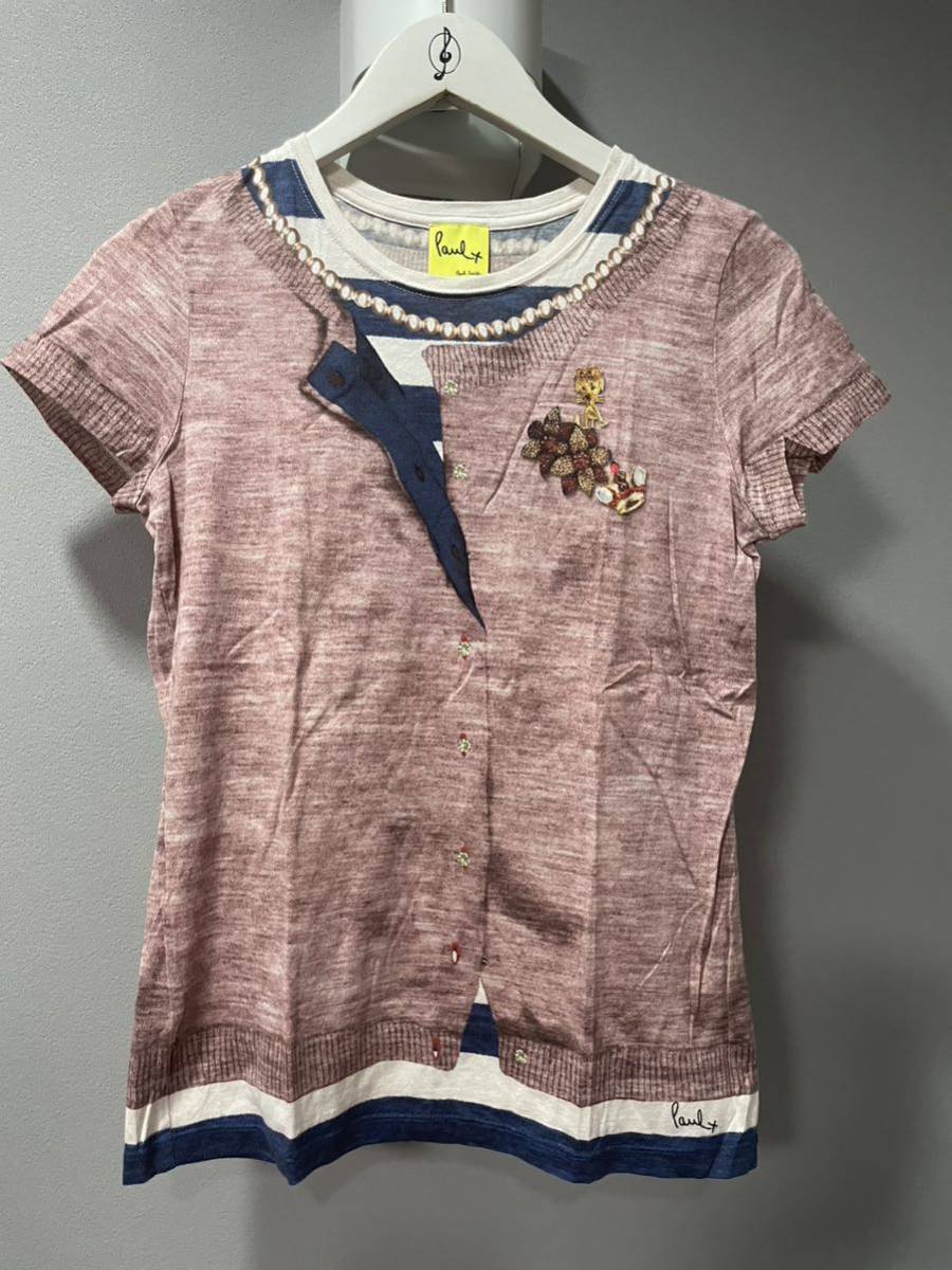 美品ポールスミスPaulSmith半袖カットソーTシャツトップスレディース拍卖