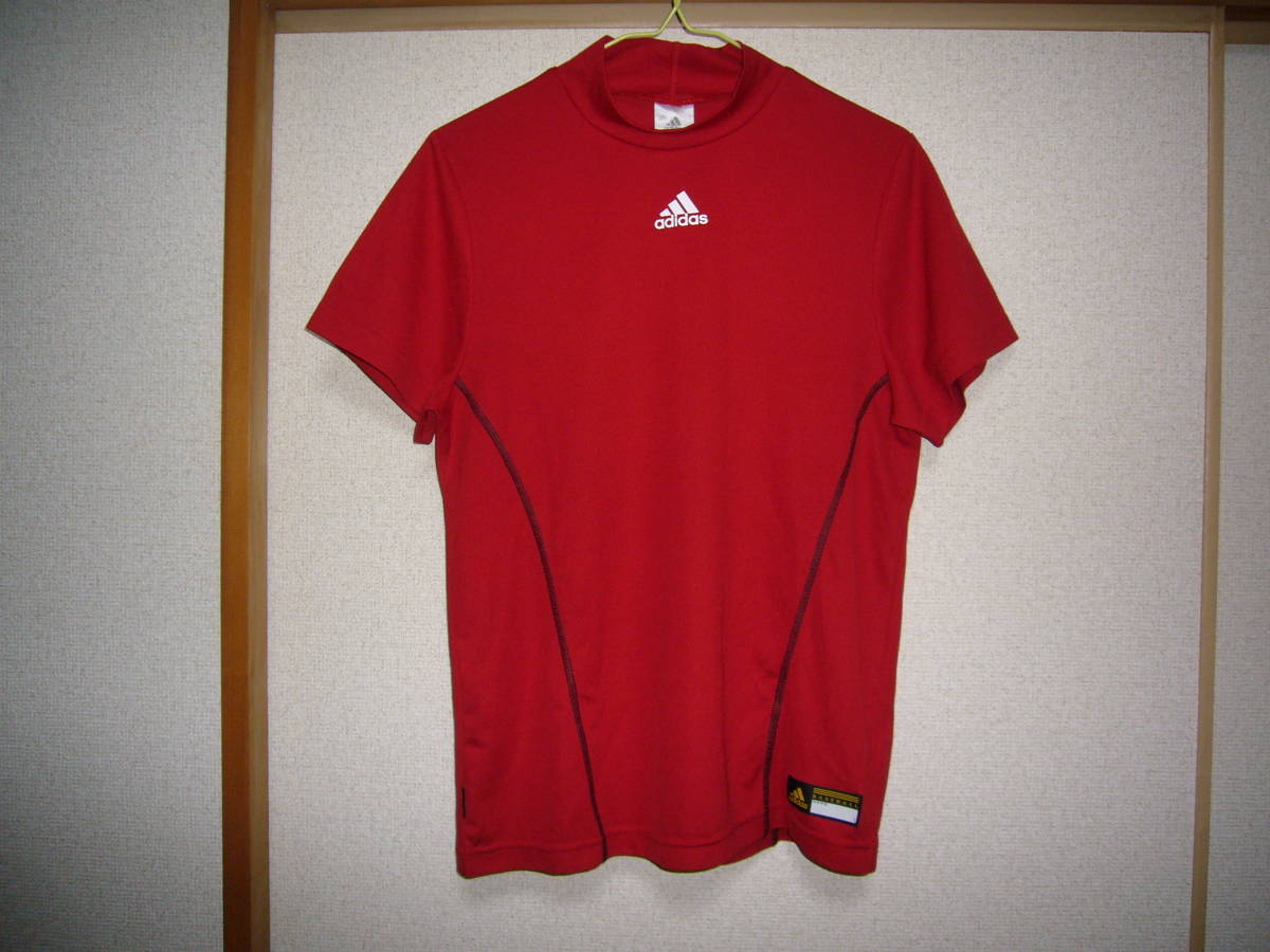 アディダス ベースボール半袖シャツ赤 2XSサイズ拍卖