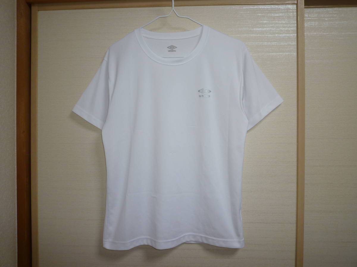 アンブロ 半袖シャツ白 Mサイズ拍卖