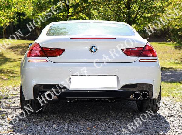 ★BMW F12 F13 F06 Mスポーツ カーボン リア ディフューザー OEM型 左右4本出 《交換タイプ》☆.拍卖