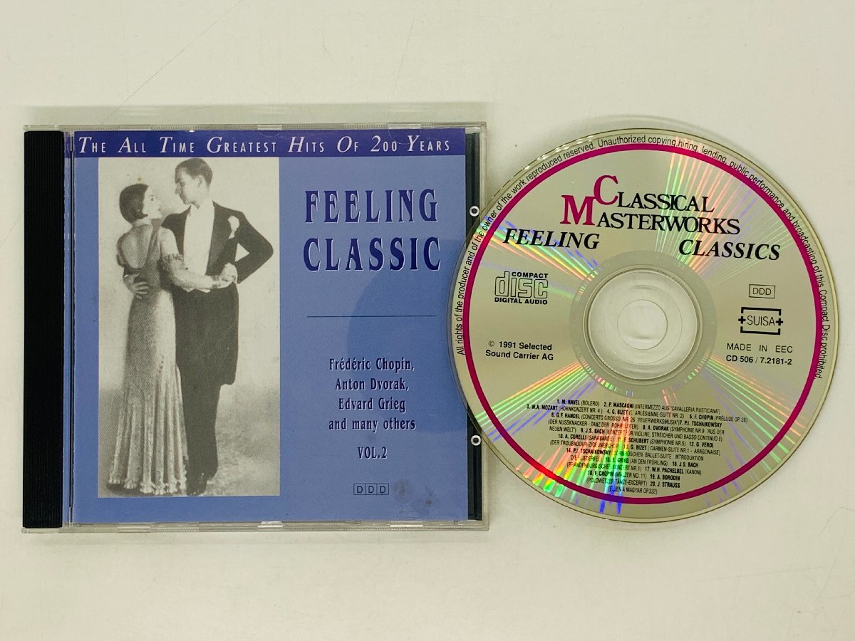 即決CD FEELING CLASSIC Vol.2 / Bolero , Prelude Op.28,7 , Sarabande アルバム 激レア W06拍卖