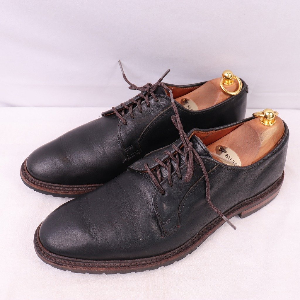 アレンエドモンズ 8 1/2 D ALLEN EDMONDS Black Hills ブラックヒルズ プレーン ブラック 黒 USA製 メンズ 中古 古着 ds3723拍卖