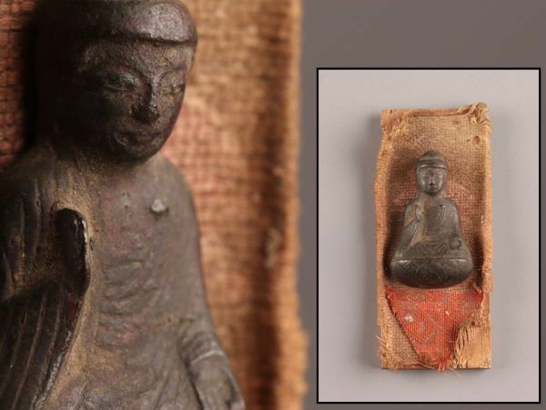 古美術 仏教美術 古銅造 掛仏 仏像 時代物 極上品 初だし品 9909