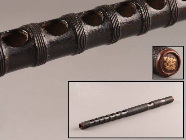 古美術 時代和楽器 竹製 竜笛 能管 時代物 極上品 初だし品 9905