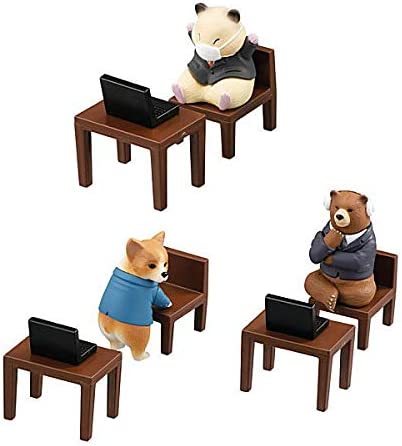 テレワークの裏 3種セット 動物拍卖