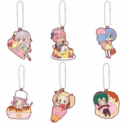 一番くじ Re:ゼロから始める異世界生活 あま~い春がきた!どれから食べる? F賞 ラバーキーホルダー 6種セット拍卖