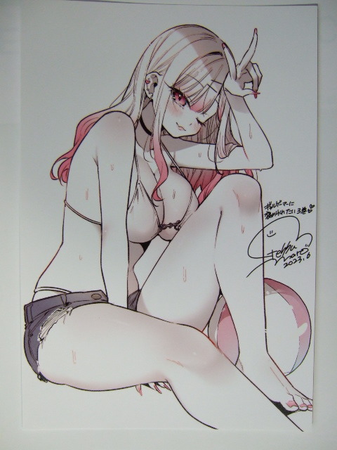 ワンダーグー 限定 ギャルゲーマーに褒められたい 3巻 ポストカード 230609 特典 WonderGOO 非売品 イラストカード ペーパー げしゅまろ拍卖