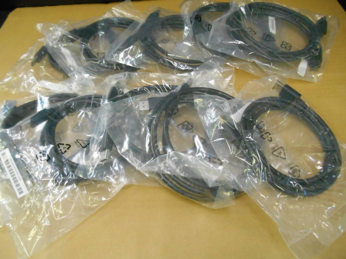 新品未使用 ディスプレイポートケーブル オス×オス 10本セット ケーブル長1.72cm (10拍卖