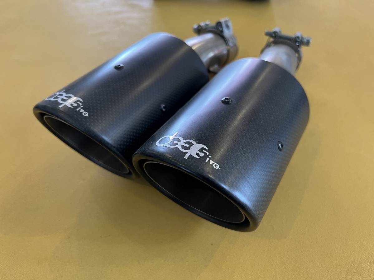 新品 未使用 BMW MINI R56 Cooper S 専用マフラーカッター カーボン φ100 R57 Cooper S も可拍卖