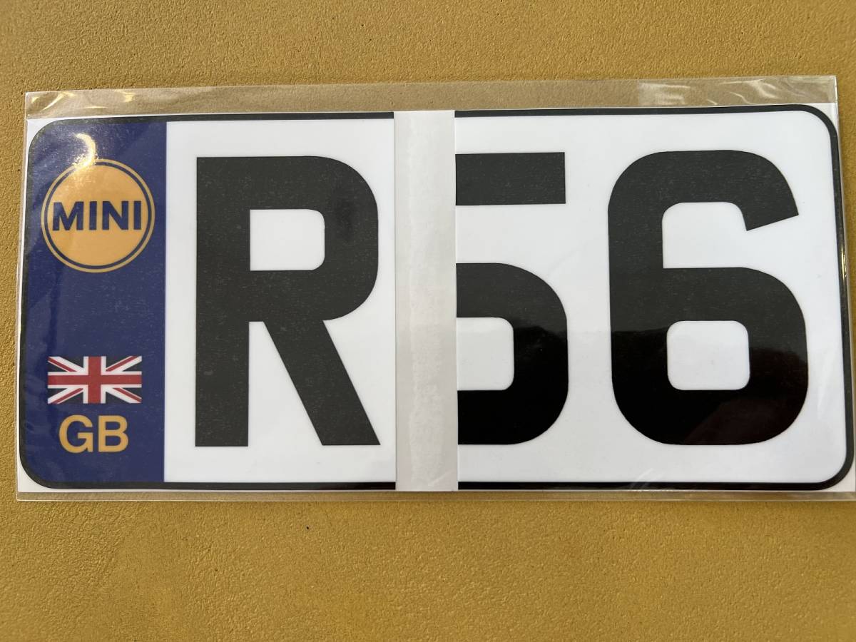 新品 未使用 ユーロナンバー風 ステッカー BMW MINI R56専用拍卖