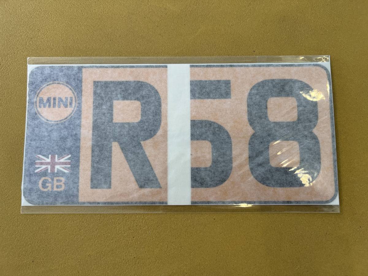 新品 未使用 ユーロナンバー風 ステッカー BMW MINI R58専用拍卖