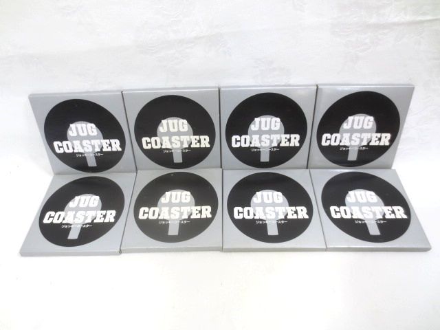 ■未使用 ジョッキーコースター まとめて 8枚 JUG COASTER■ステンレス製 直径12cm 居酒屋 スナック 飲み屋 飲食店 ビール ハイボール拍卖