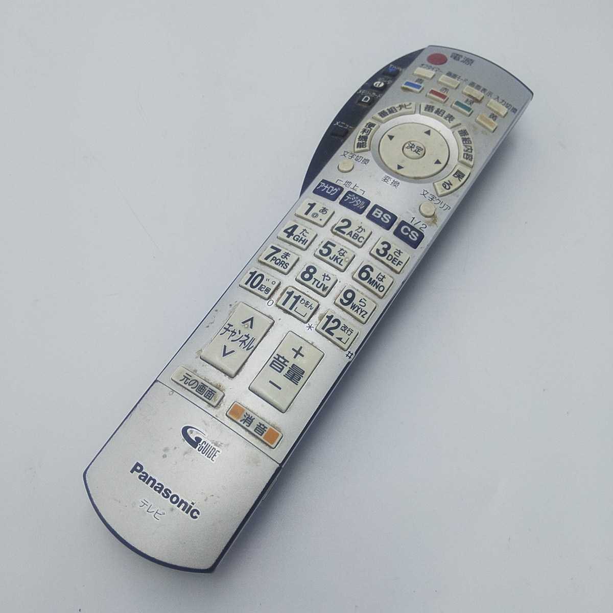 EUR7649Z20 (TH-19LX50 TH-23LX50 TH-15LD60 TH-32D65 TH-26LX50)用 テレビ リモコン 6S-6000 【動作確認品】拍卖