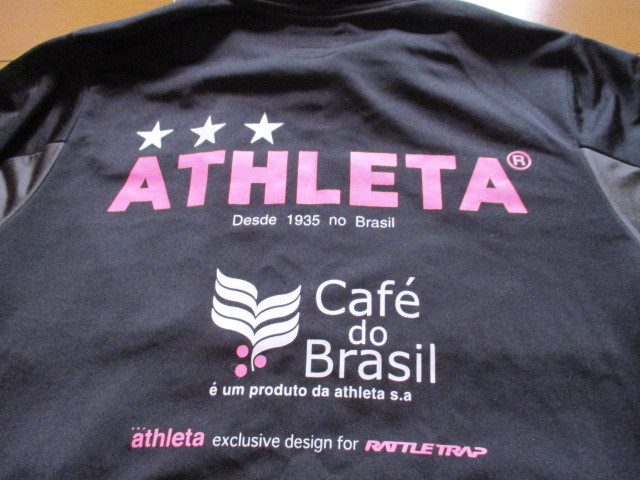 日本製 ATHLETA メンズビギ コラボ RATTLE TRAP cafe do Brasil サッカー フットサル アスレタ ジャージ トラックジャケット拍卖