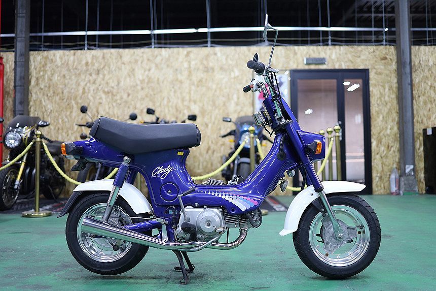 フルカスタム/シャリー50/武川88㏄ボアアップ/黄色ナンバー/角目ライト/オリジナルペイント/Gクラフト3.5Jアルミ/5速クロスミッション/旧車拍卖