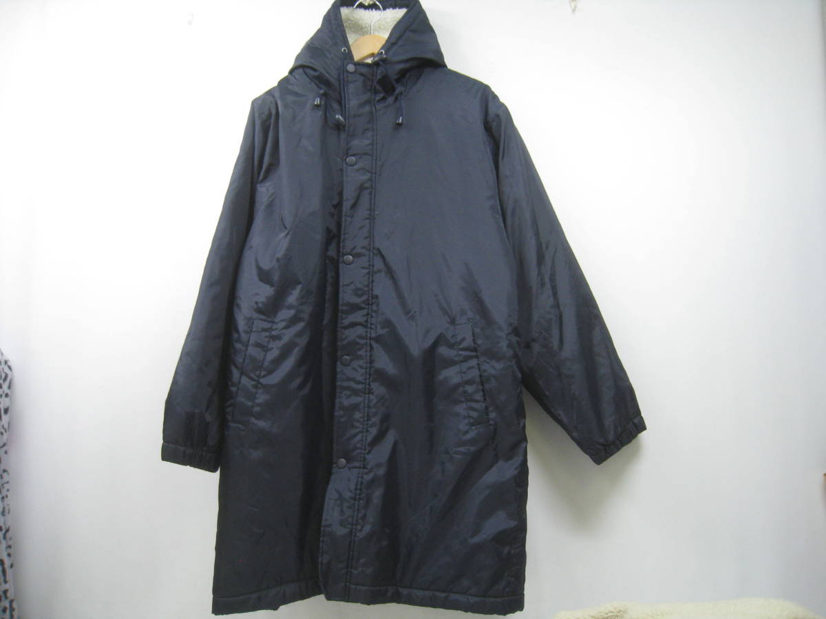 SWOOPLEX スープレックス ベンチコート 裏ボア 裏フリース 紺 ネイビー サイズL拍卖