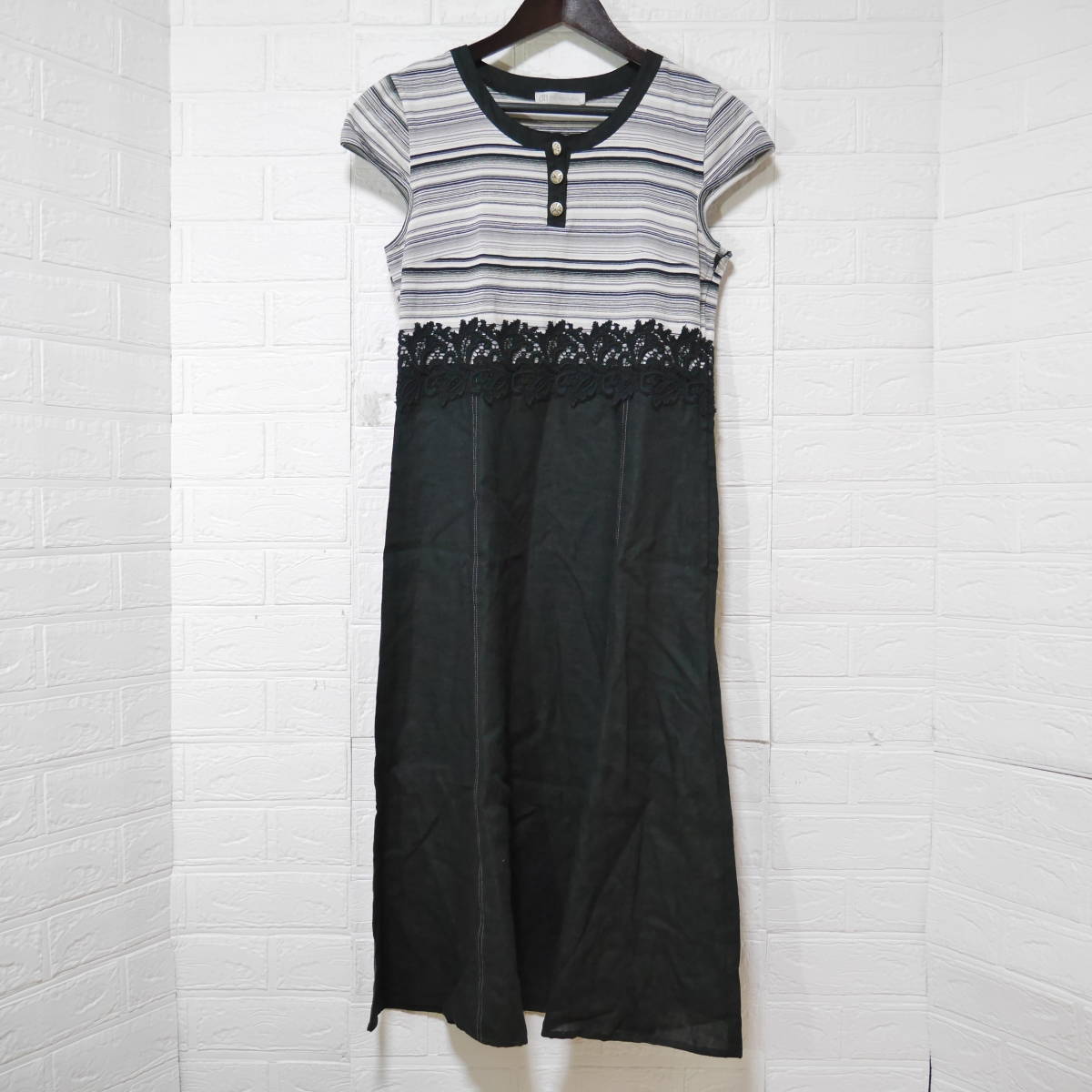 A661 ◇ PARIENNE | パリエンヌ ワンピース 黒 中古 サイズ11拍卖