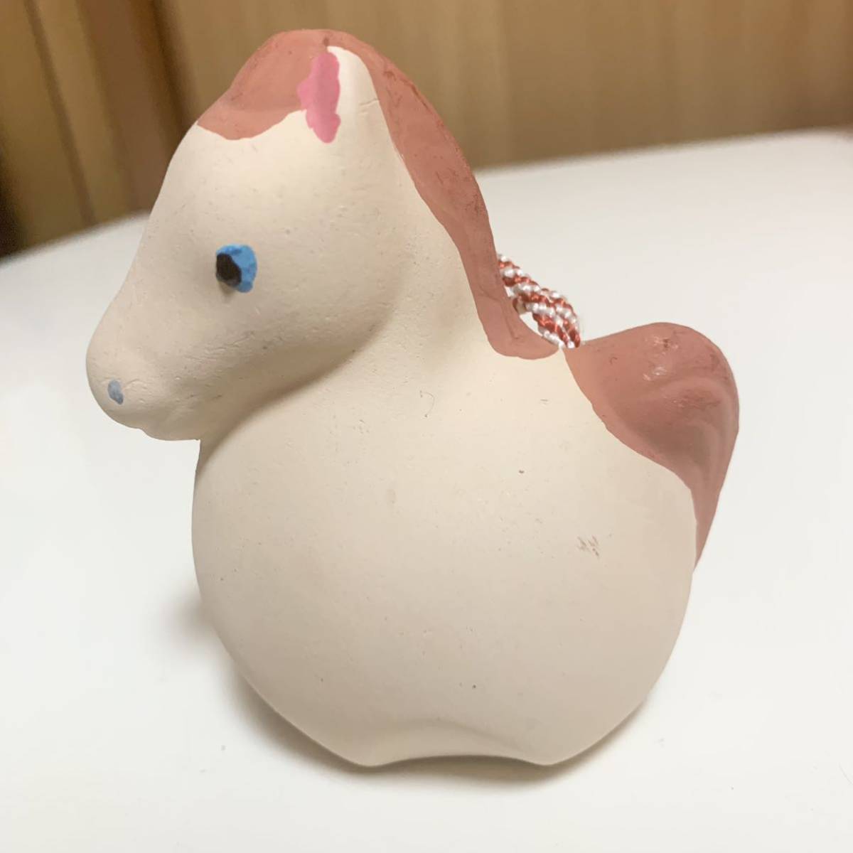 ☆匿名配送 素焼き ウマ 土鈴 置物レア 希少 昭和レトロ 限定品 年代物 郷土玩具拍卖