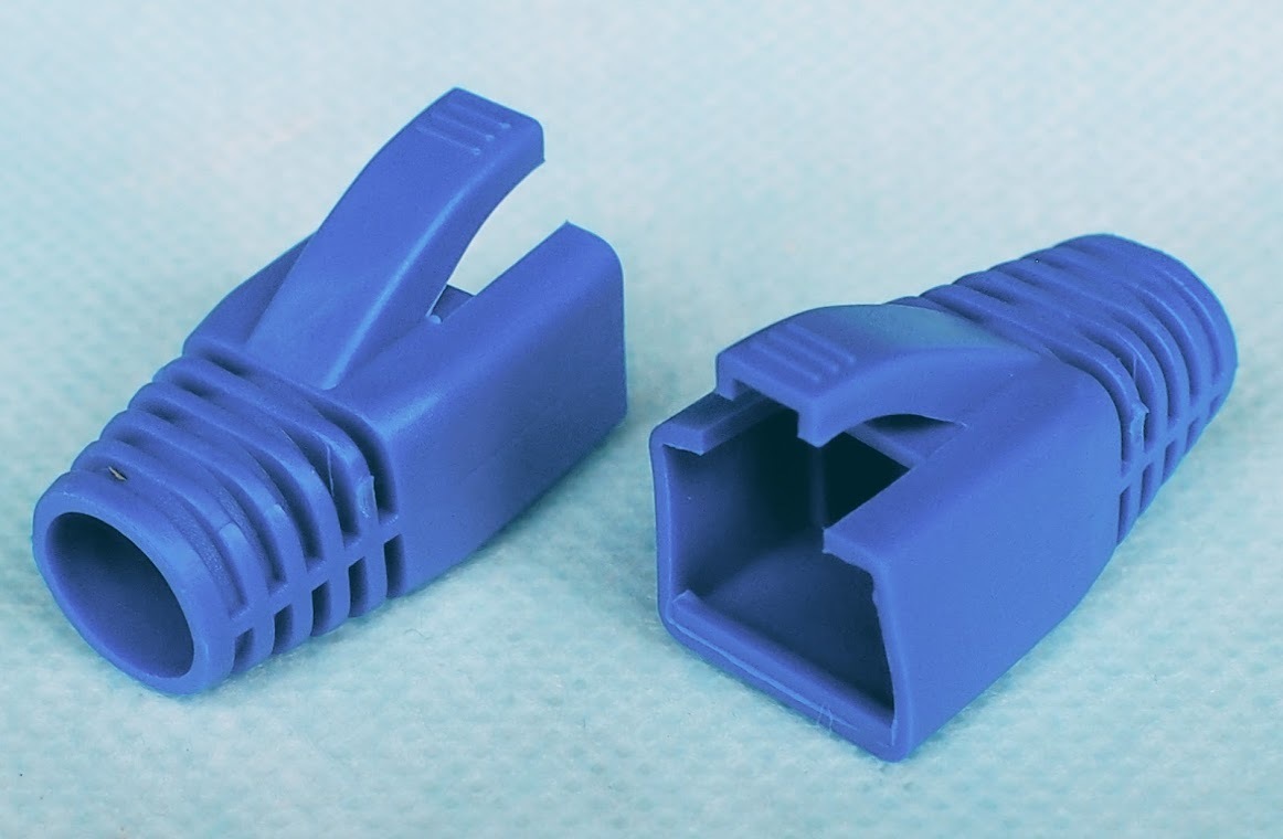 CAT.6A用LANブーツ 内径7.5mm 青 10個 モジュラー保護カバー拍卖