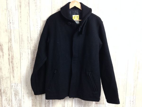 激レア・POP BIZ スカルデザインウールコート 黒 XL かっこいい骸骨 希少モデル拍卖