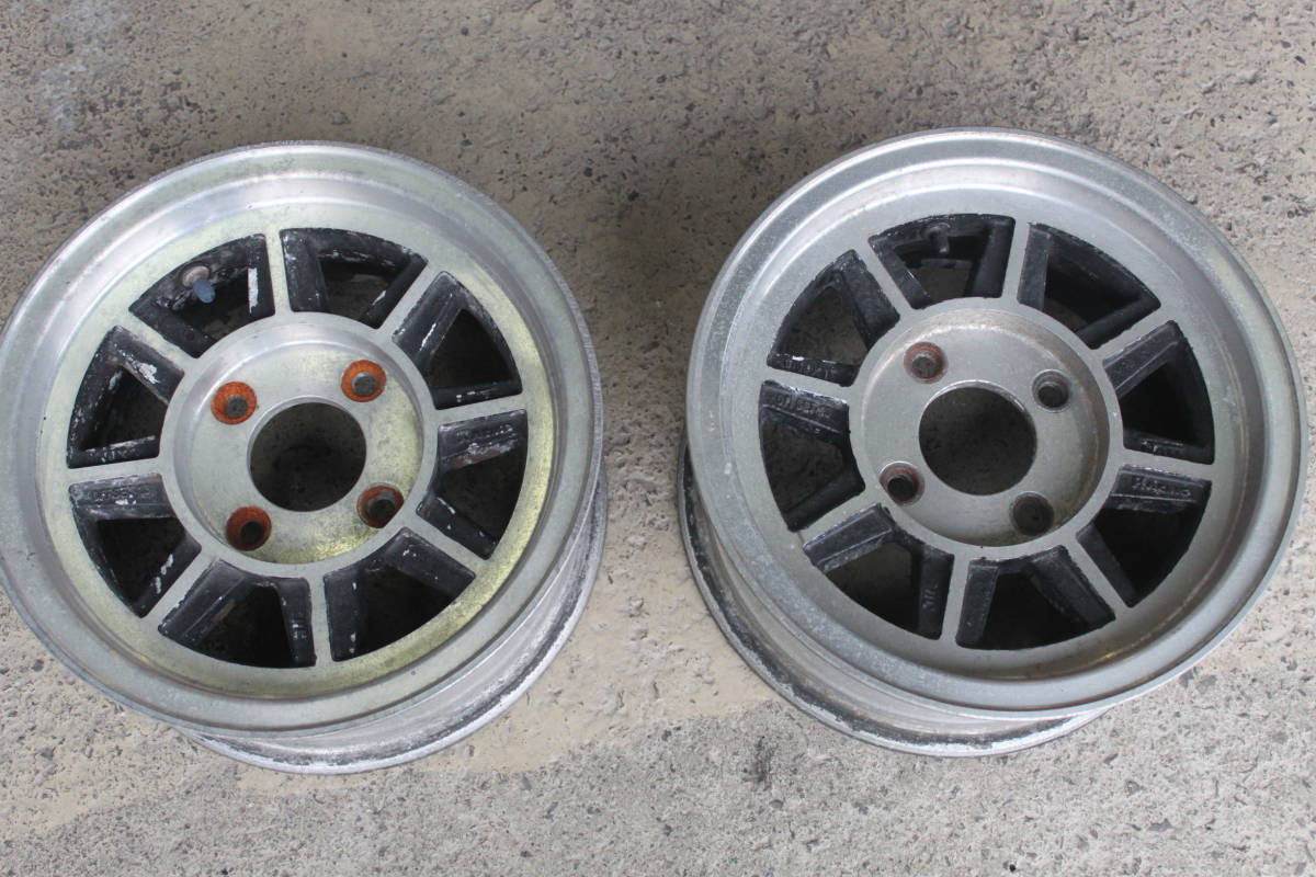 ★売り切り! 着払い 旧車 ITALL RACING イタルレーシング ホイール 6J×13 中古品 2本セット販売★拍卖