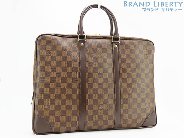 新品同様 ルイヴィトン ダミエ PDV ポルト ドキュマン ヴォワヤージュ ビジネスバッグ ブリーフケース 書類かばん N41124拍卖