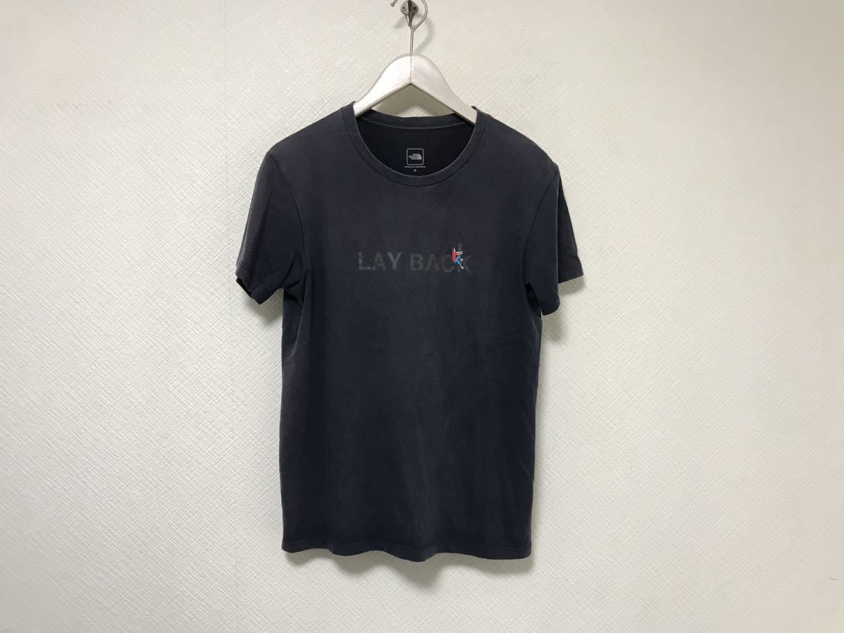 本物ザノースフェイスTHE NORTH FACEコットンプリント半袖TシャツメンズアメカジサーフミリタリービジネスM紺ネイビー拍卖