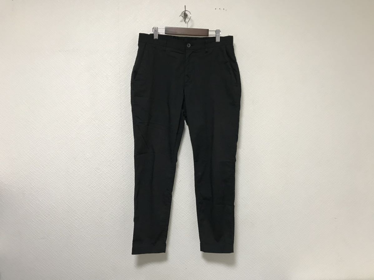 本物エディフィスEDIFICEイージーチノスラックスパンツミリタリーアメカジサーフビジネススーツメンズ黒ブラックM拍卖